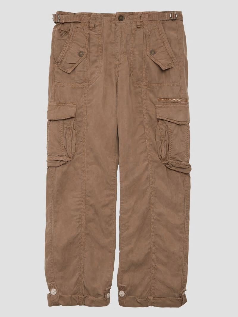 Guess Eco Nessi Cargo Pants - Silk Taupe Multi