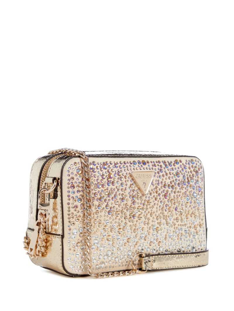 Guess Lua Rhinestone Mini Crossbody - Gold