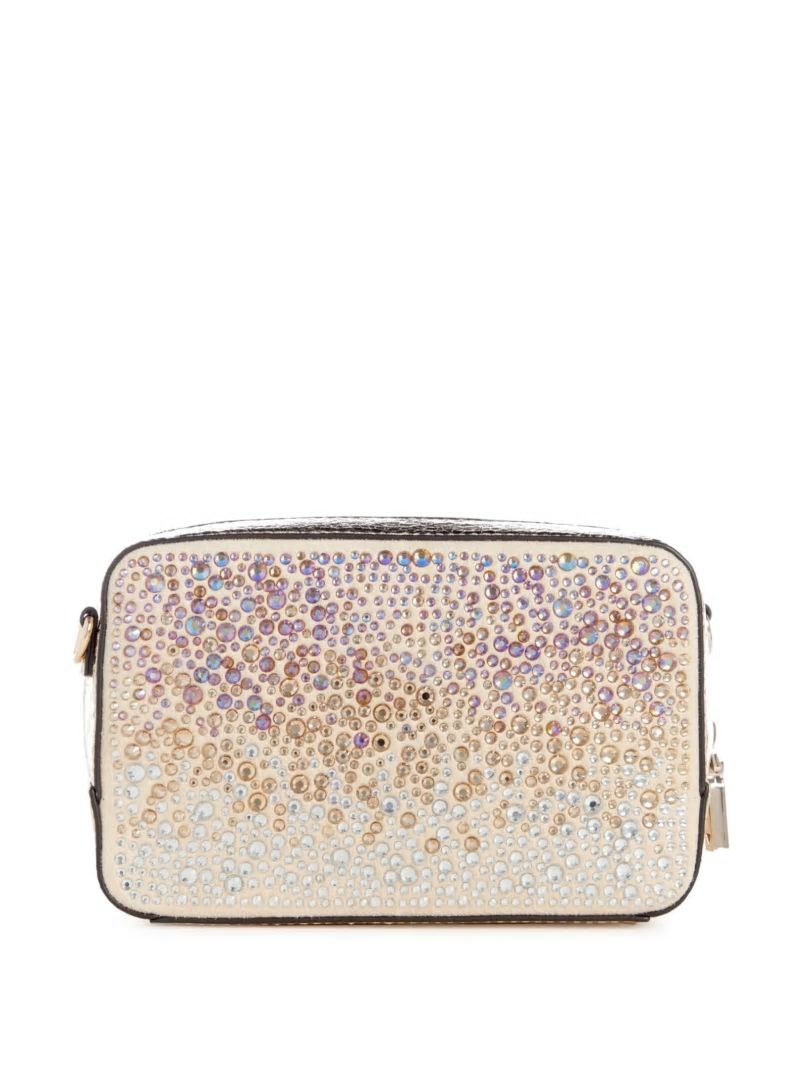 Guess Lua Rhinestone Mini Crossbody - Gold