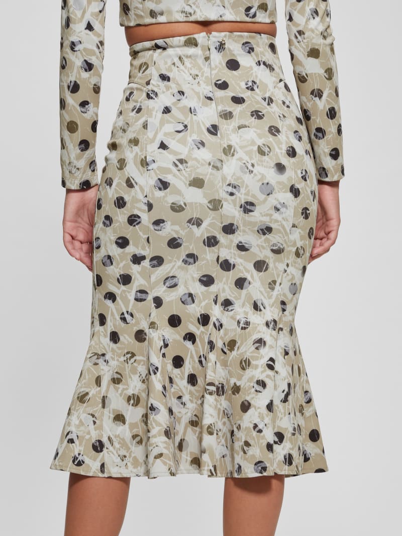 Guess Thea Pencil Skirt - Sandy Polka Dots