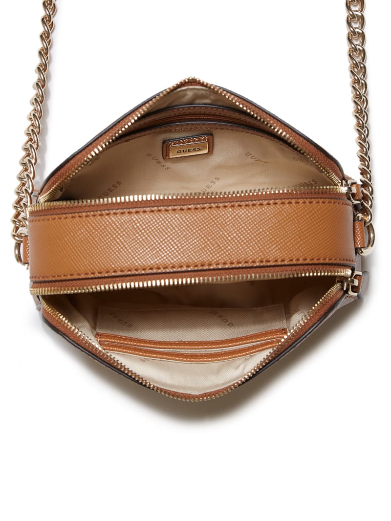 Guess Noelle Camera Crossbody - Light Cognac