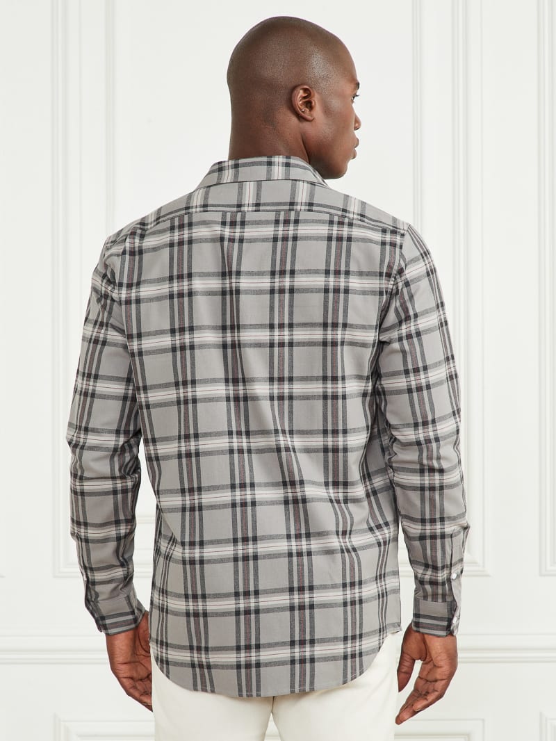 Guess Joe Plaid Shirt - Grey/Cream/Red Check