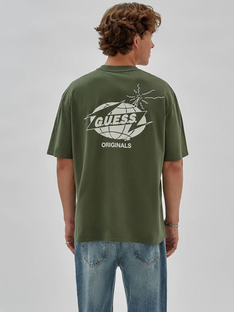 Guess GUESS Originals Eco Radio Tee - Pond Cypress