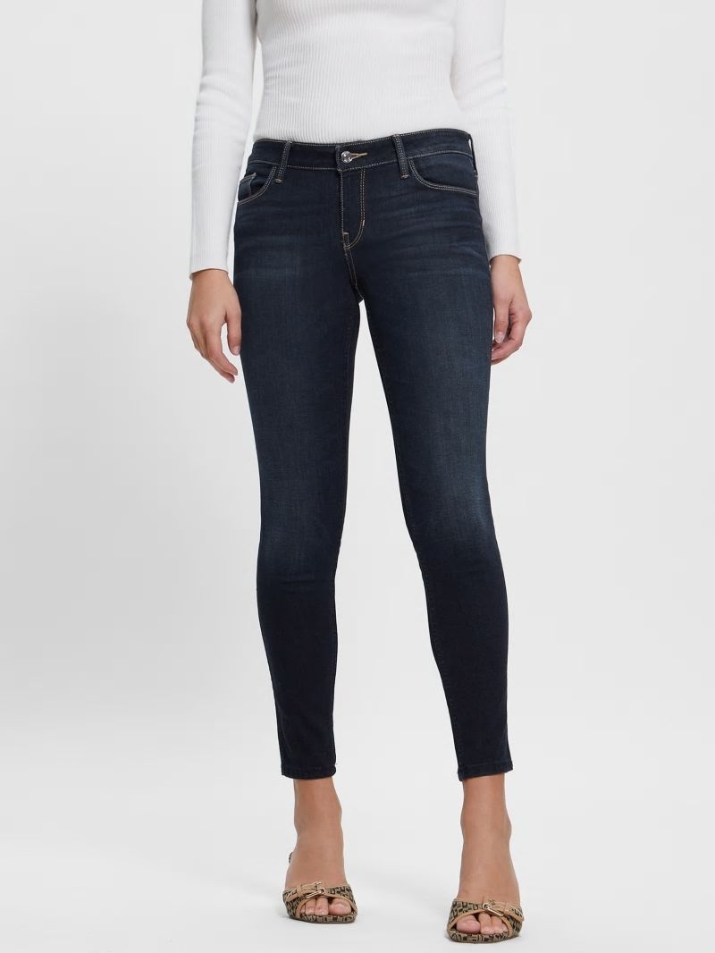 Guess Low-Rise Power Skinny Jeans - Kent Wash