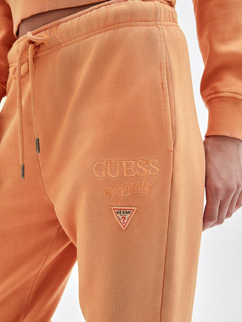 Guess GUESS Originals Classic Logo Sweatpants - Real Orange Multi