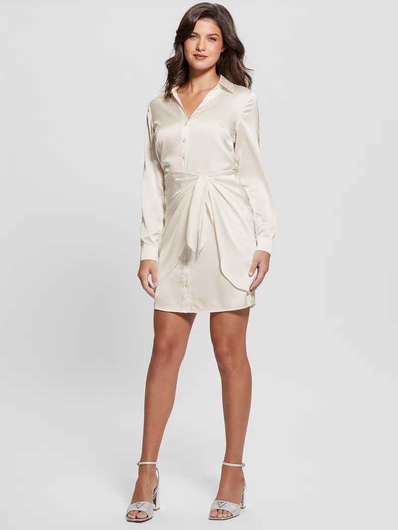 Guess Eco Alya Dress - Cream White