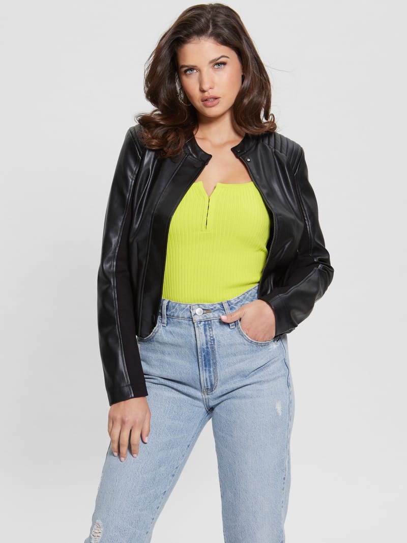 Guess Fiammetta Moto Jacket - Black