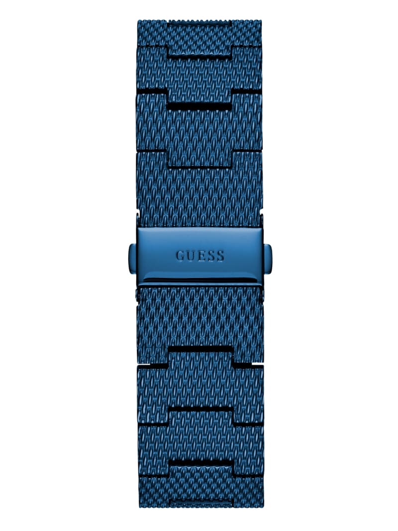 Guess Blue Diamond Rectangular Watch - Blue