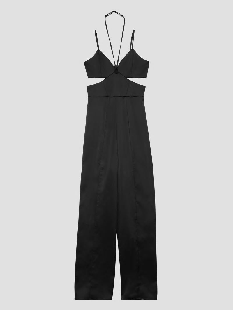 Guess Eco Remi Satin Jumpsuit - Black