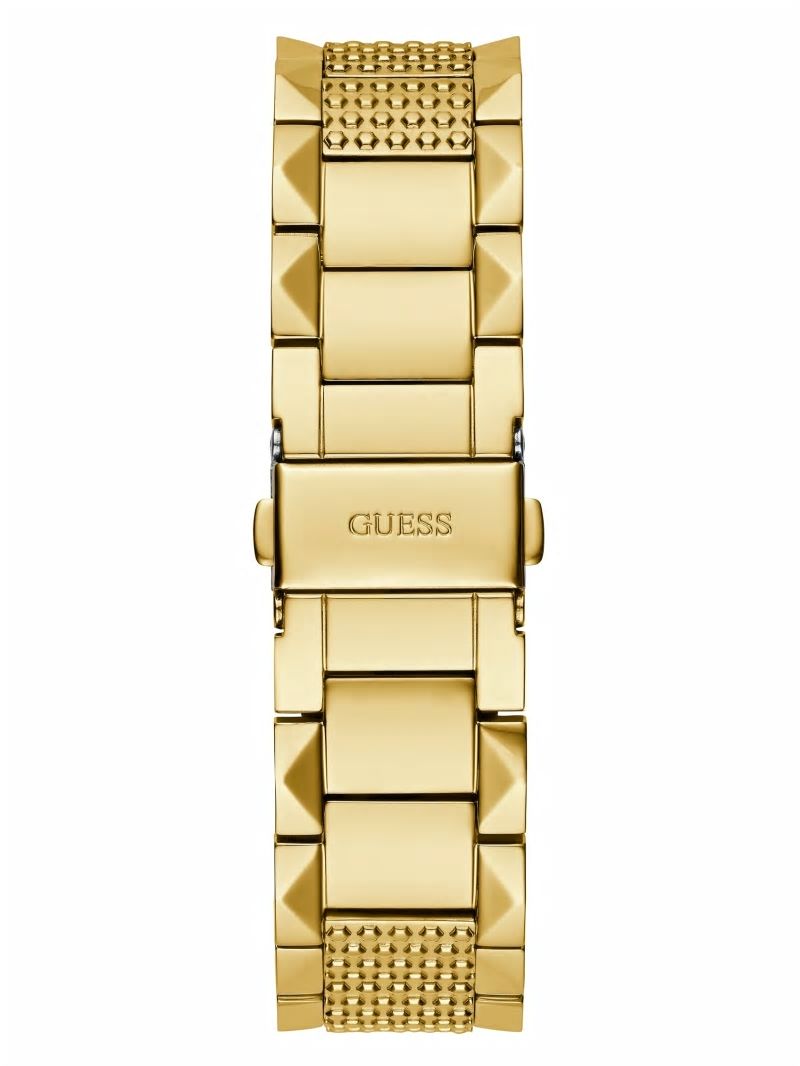 Guess Textured Gold-Tone Analog Watch - Gold