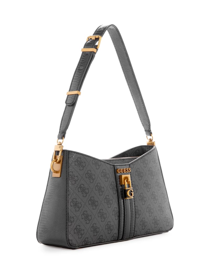 Guess Ginevra Logo Elite Shoulder Bag - Cloud Wash