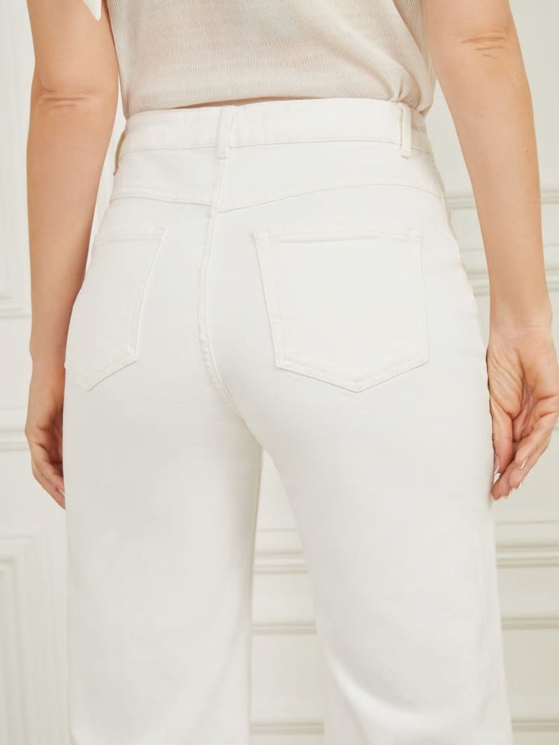 Guess Lyric Wide Leg Denim Pant - Chalk Wash