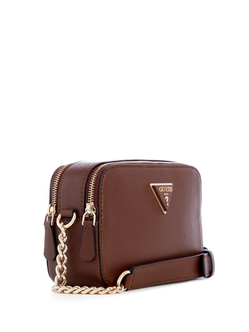 Guess Noelle Camera Crossbody - Brown