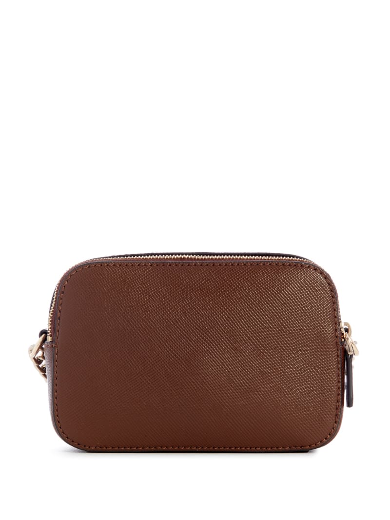 Guess Noelle Camera Crossbody - Brown