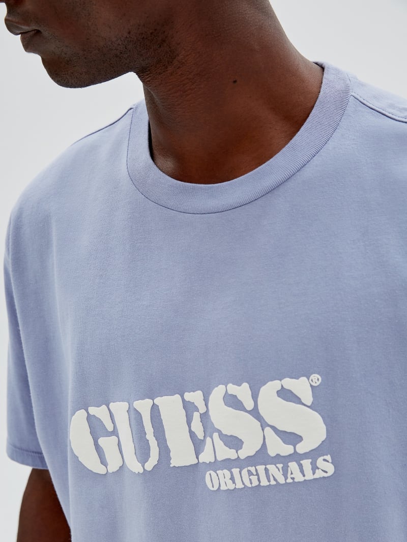 Guess GUESS Originals Dip-Dye Logo Tee - Sonic Pearl Multi