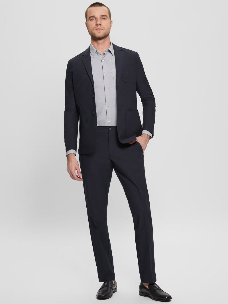 Guess Myron Tech-Stretch Dressy Pants - Bleu éLéGant