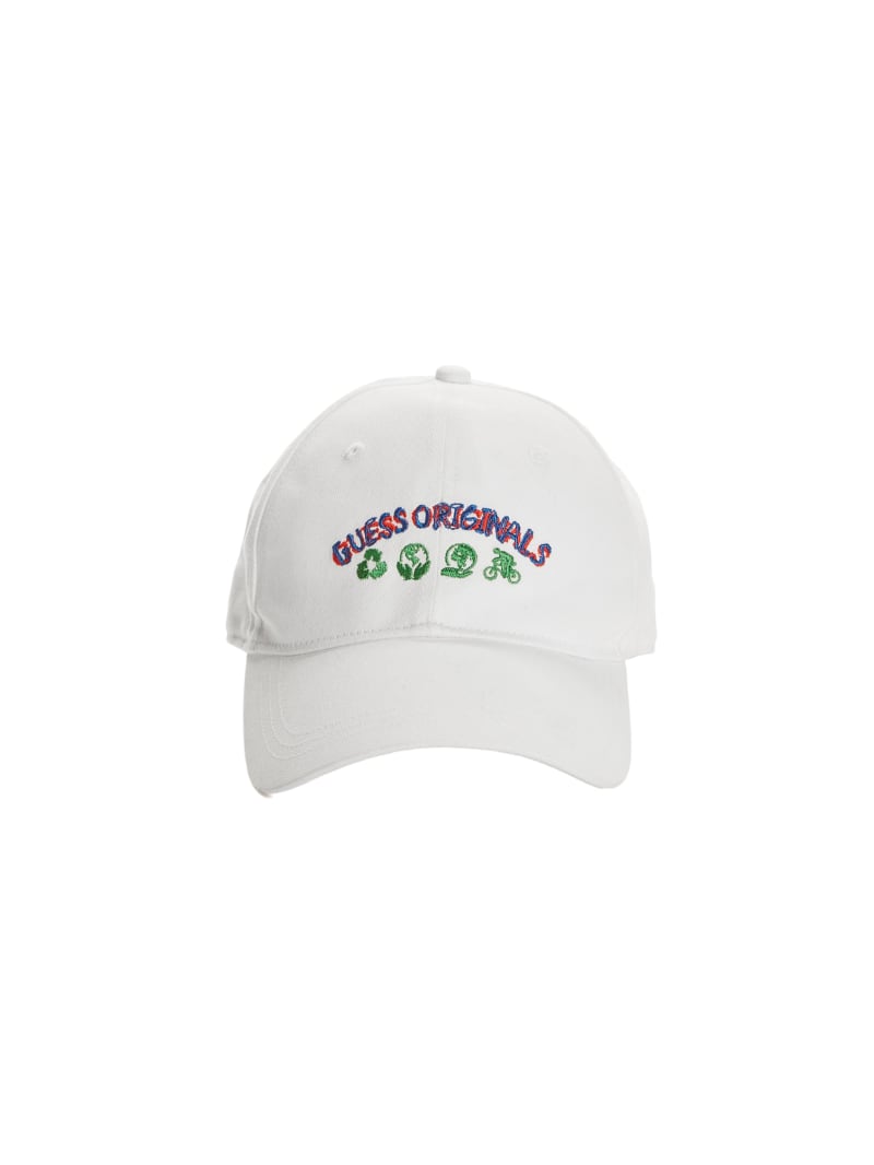 Guess GUESS Originals Eco Earth Hat - Off White