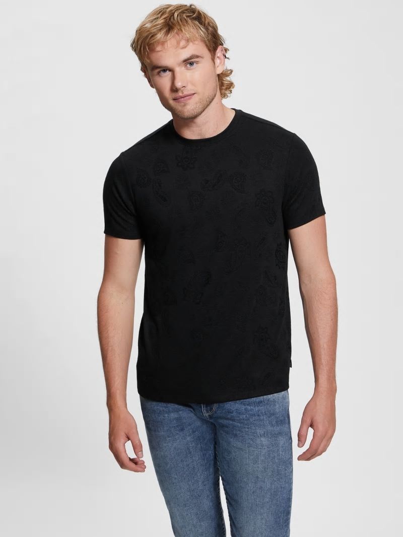 Guess Paisley Tee - Black