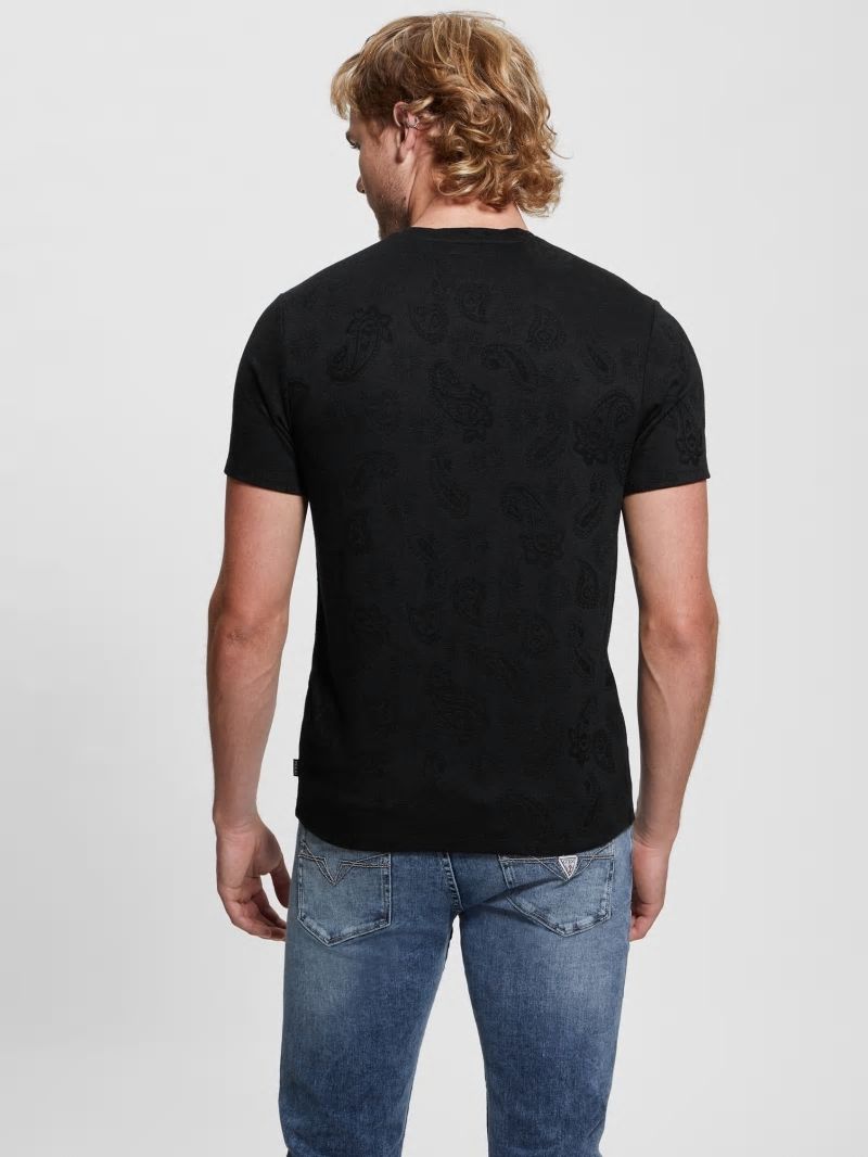 Guess Paisley Tee - Black