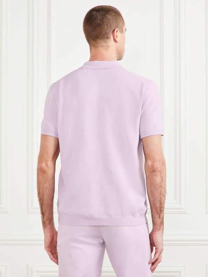 Guess Formal Performance Sweater Polo - New Light Lilac