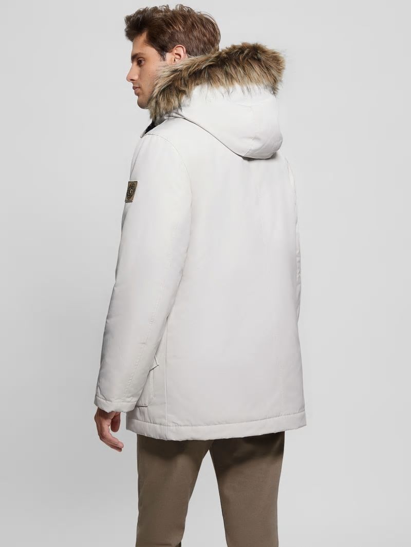 Guess Winter Faux-Fur Parka - Muted Stone