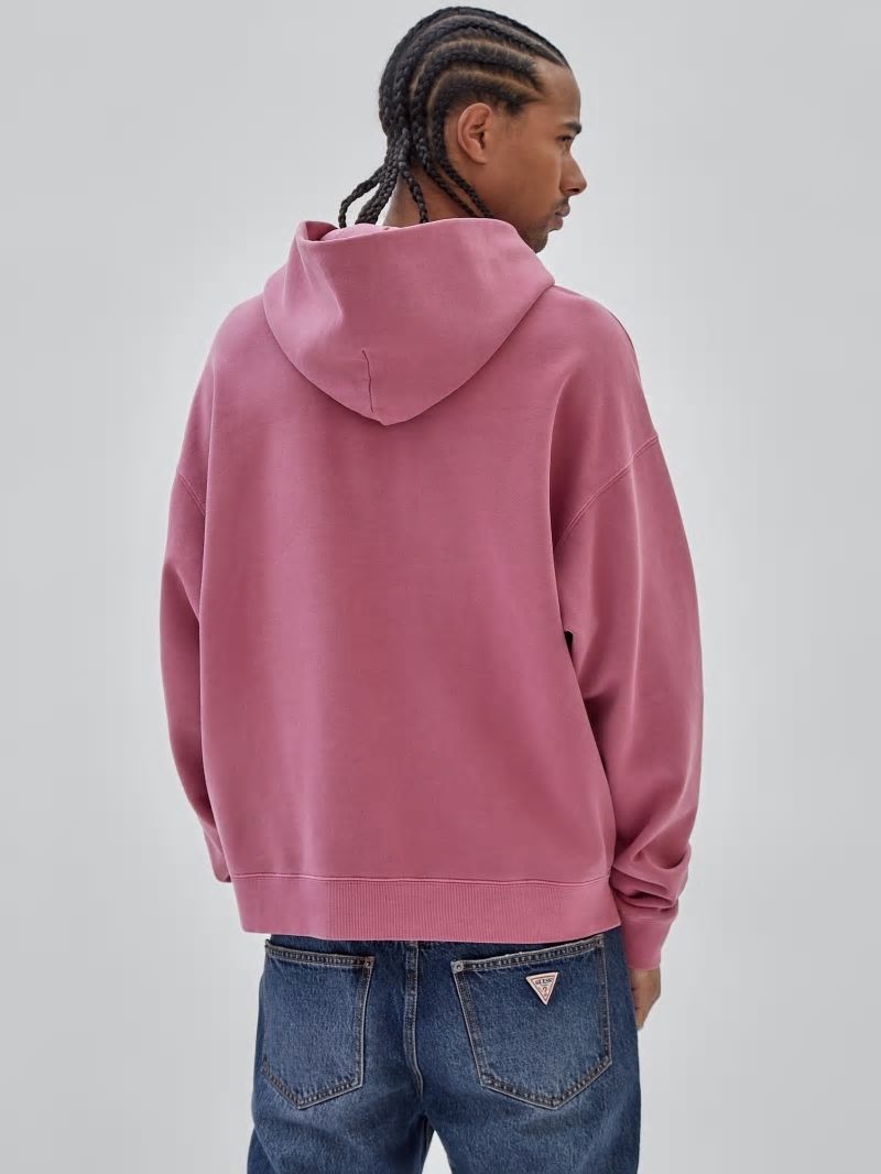 Guess GUESS Originals Baker Logo Hoodie - Distressed Damson Multi