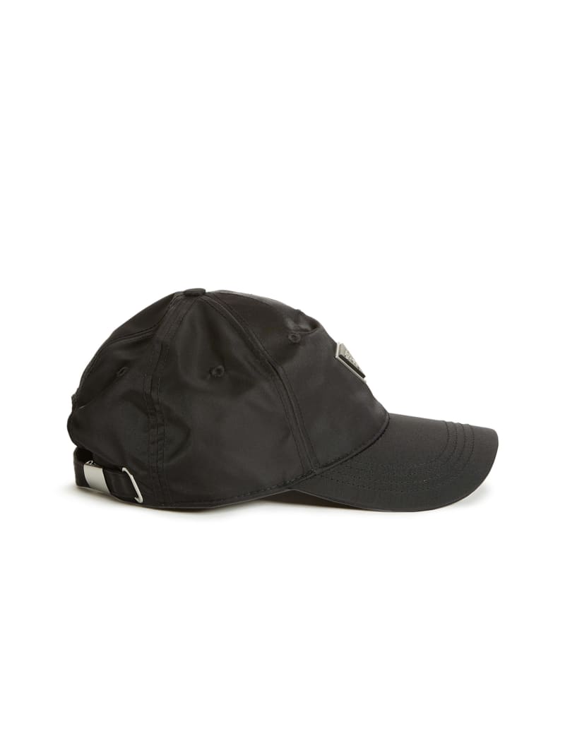 Guess Certosa Nylon Baseball Hat - Black Floral Print