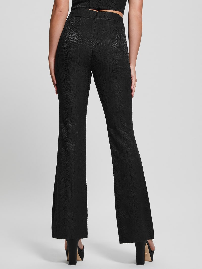 Guess Kiersten Lace-Up Pants - Black