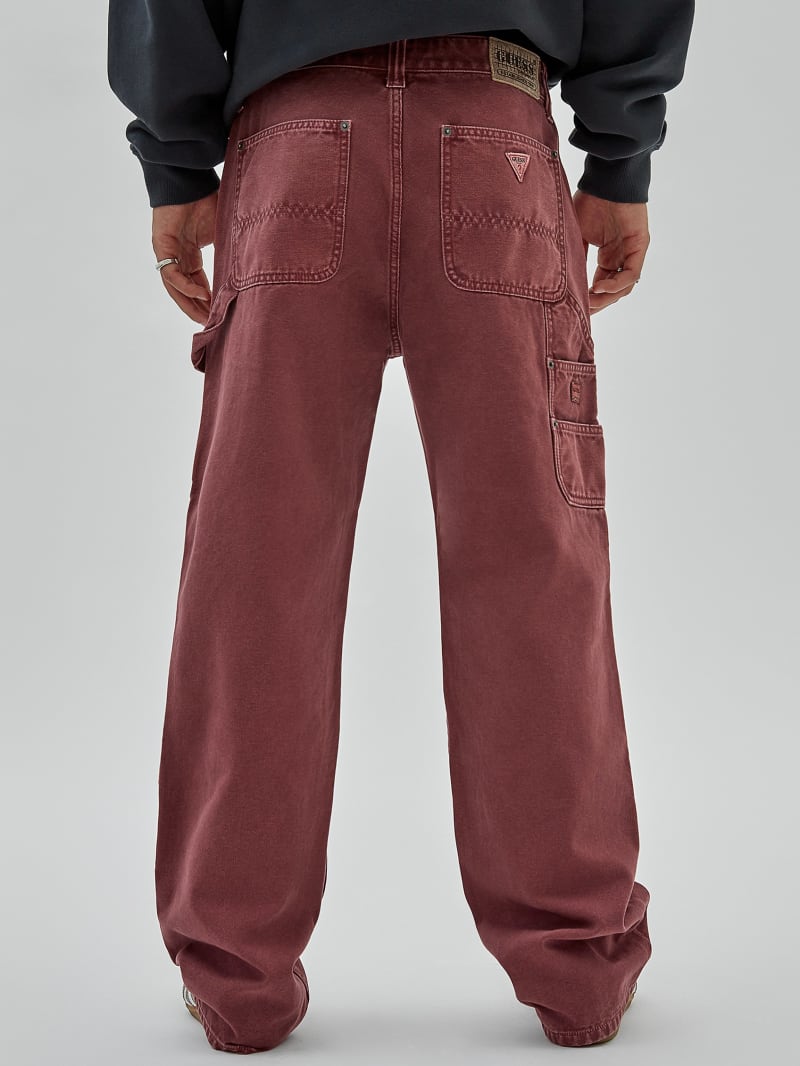 Guess GUESS Originals Canvas Carpenter Pant - Washed Red Canvas