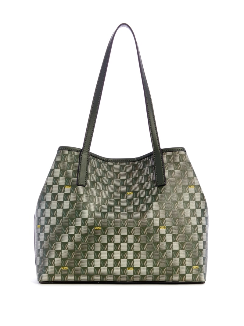 Guess Vikky Geo Signature Tote - Green