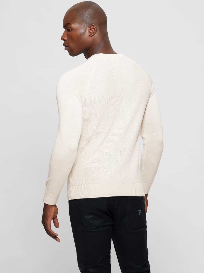 Guess Eco Alec Wool-Blend Sweater - Muted Stone