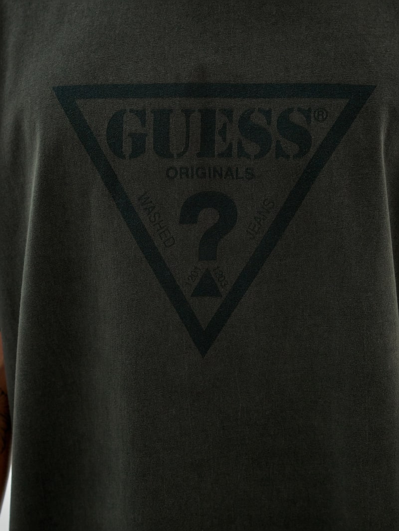 Guess GUESS Originals Triangle Tee - Green Duffel Multi