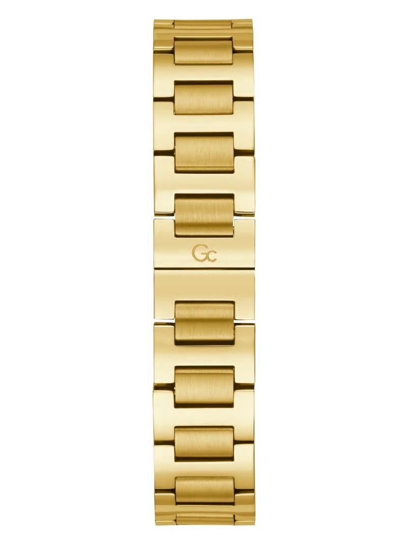 Guess Gc Petite Square Gold-Tone Analog Watch - Gold