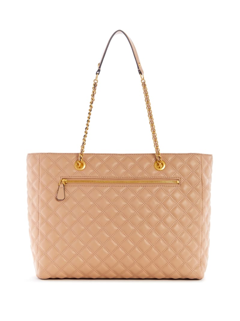 Guess Giully Quilted Tote Bag - Beige Overflow