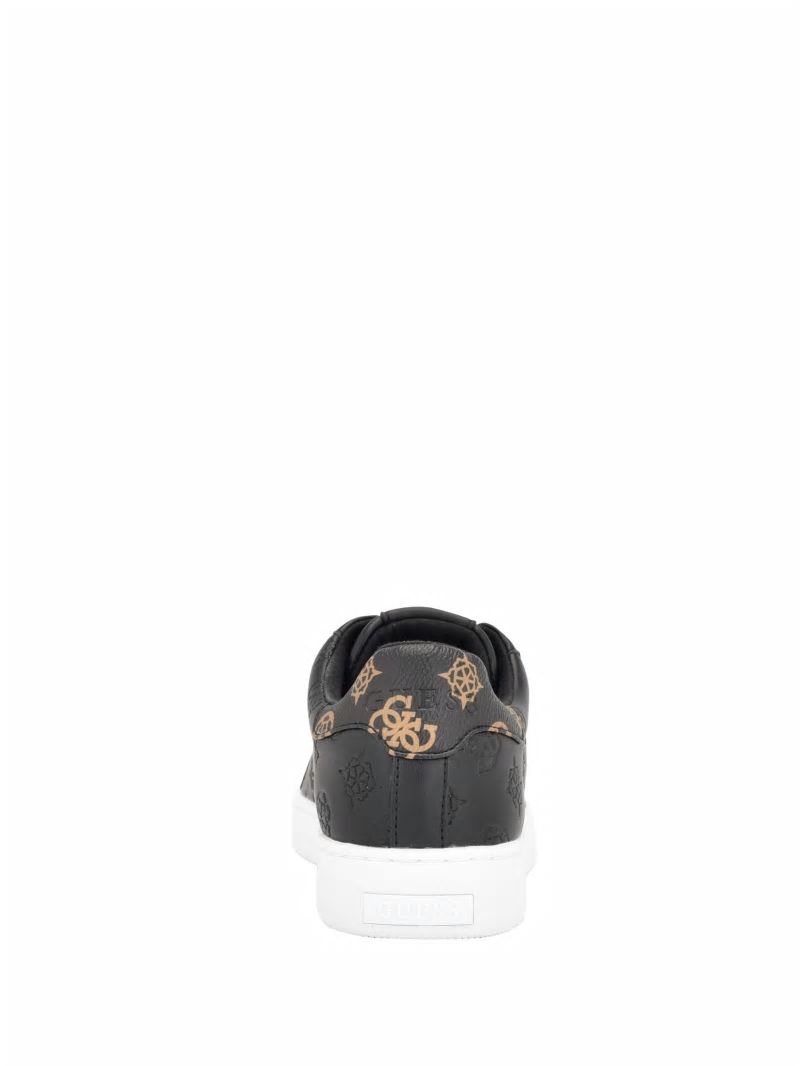 Guess Renzy Debossed Logo Low-Top Sneakers - Black 001