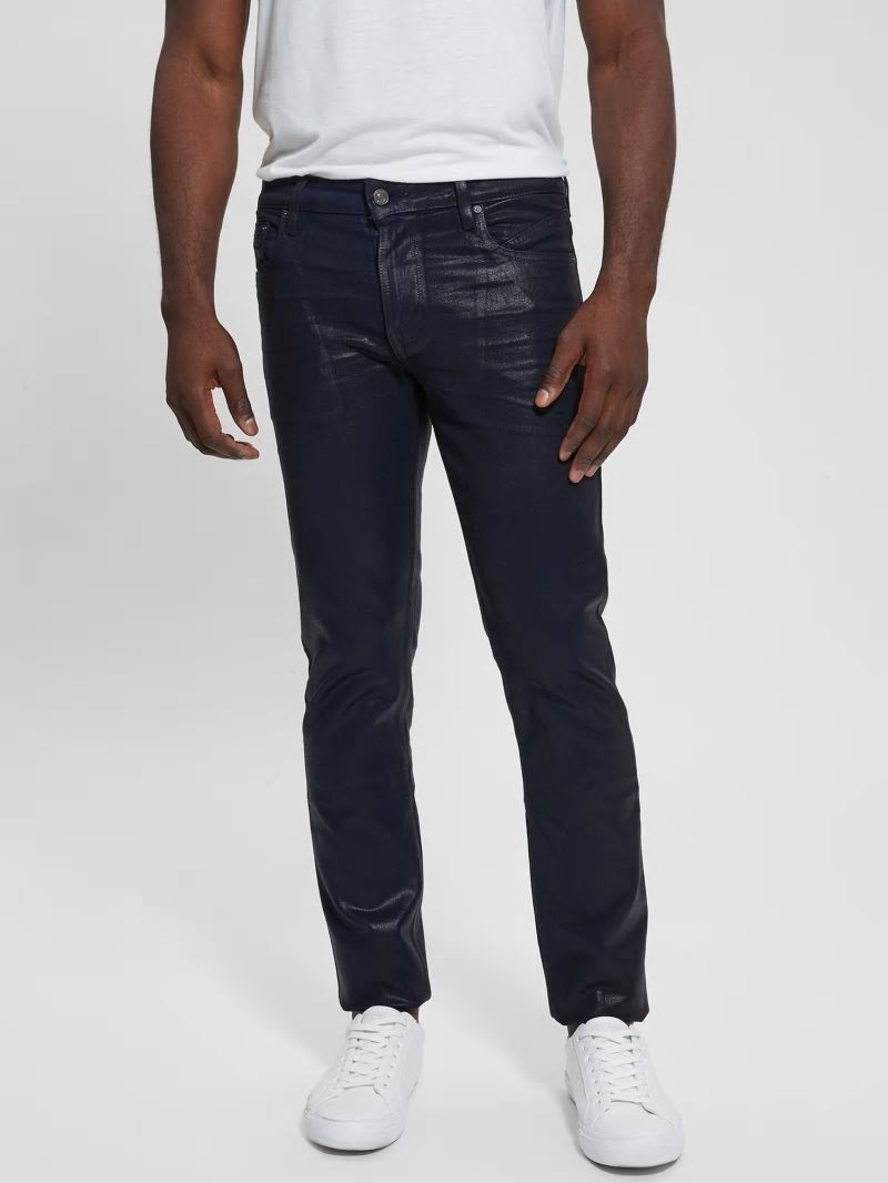 Guess Coated Tapered Jeans - Smart Blue Coated