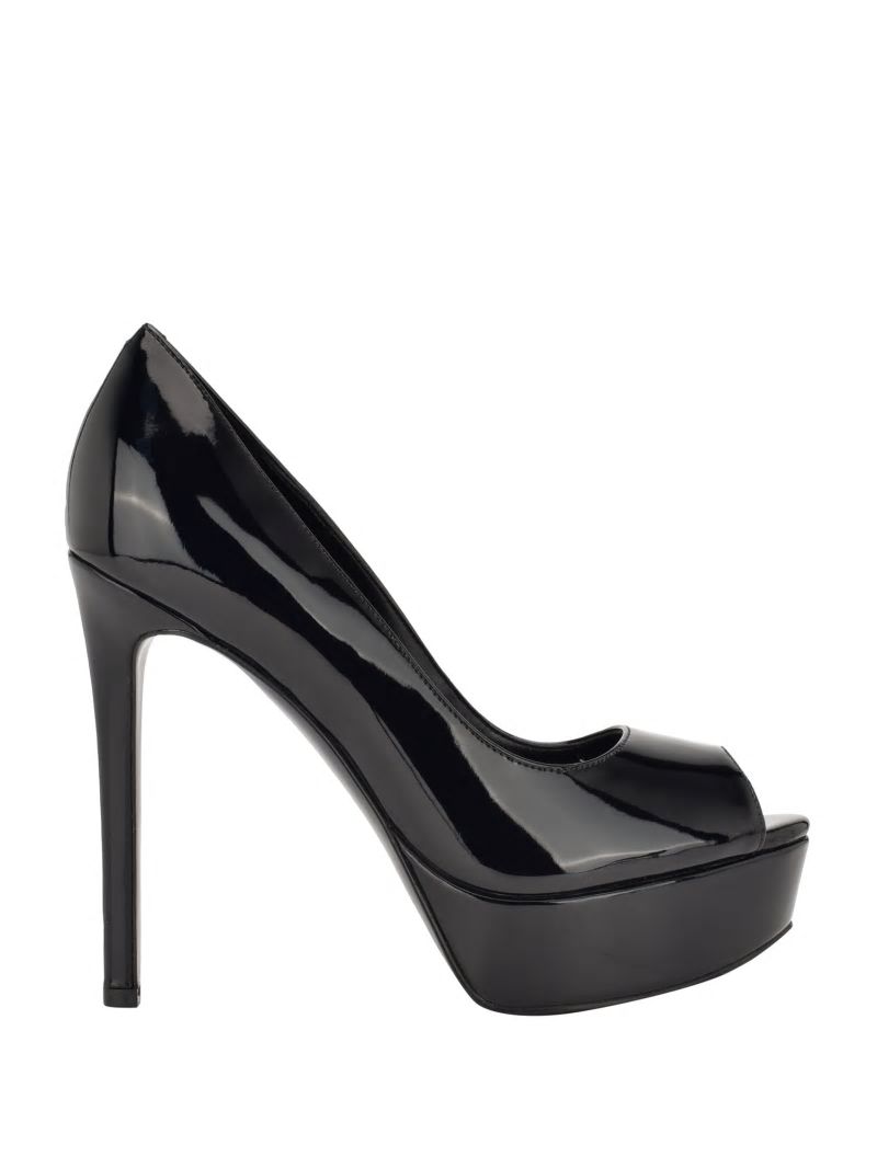 Guess Cacei Peep-Toe Stiletto Heels - Black 001