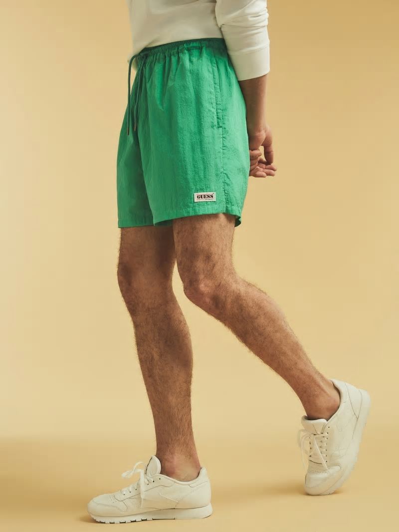 Guess GUESS Originals Kit Nylon Shorts - Rush Green