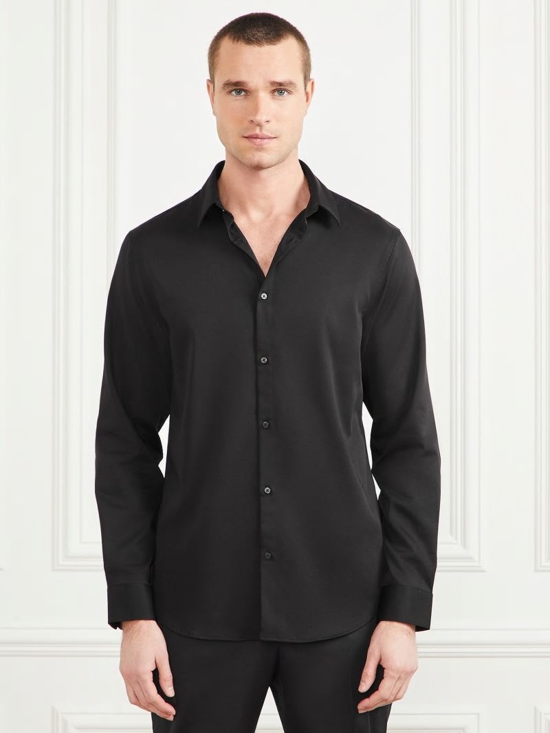 Guess Eco Jacob It Notched Shirt - Black