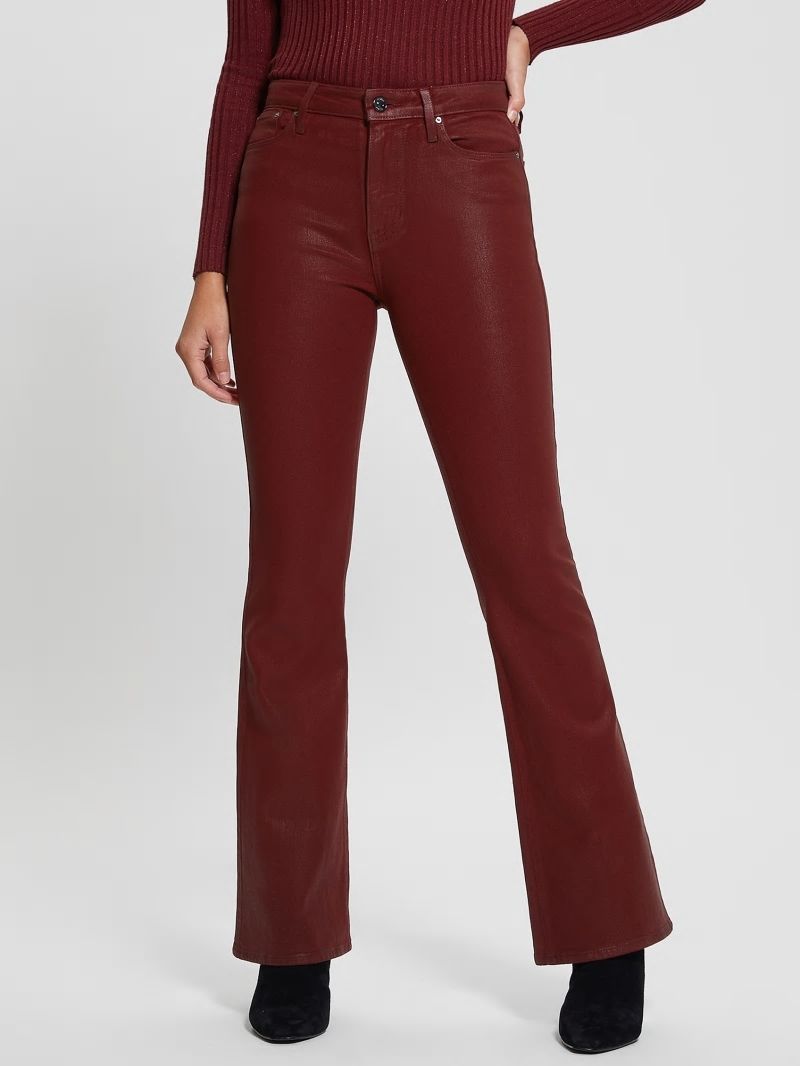 Guess Sexy Flare Jeans - Tahiti Red Multi