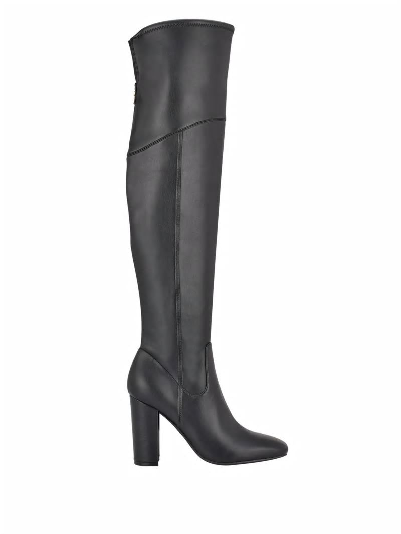 Guess Mireya Over-the-Knee Boots - Black Patent