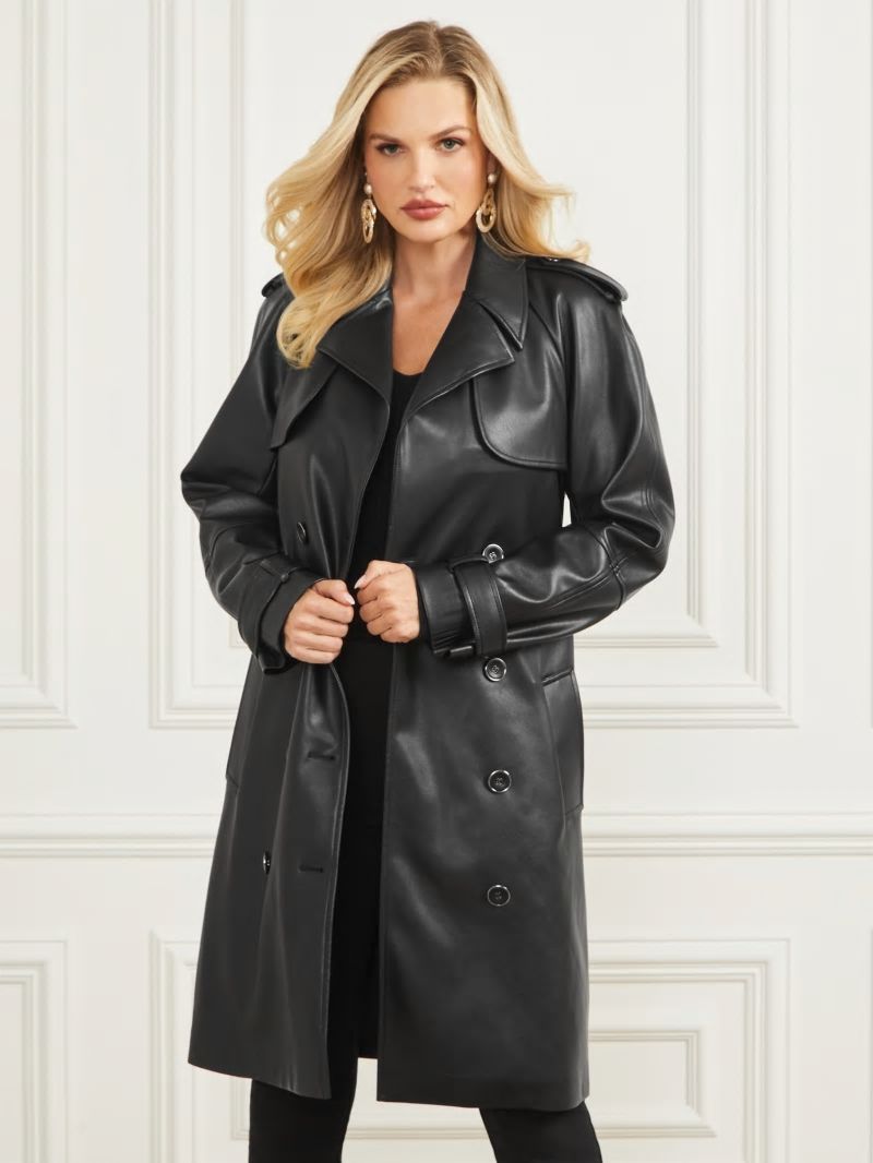 Guess Thorne Trench Coat - Black