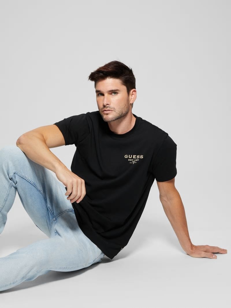 Guess Eco Signature Tee - Black