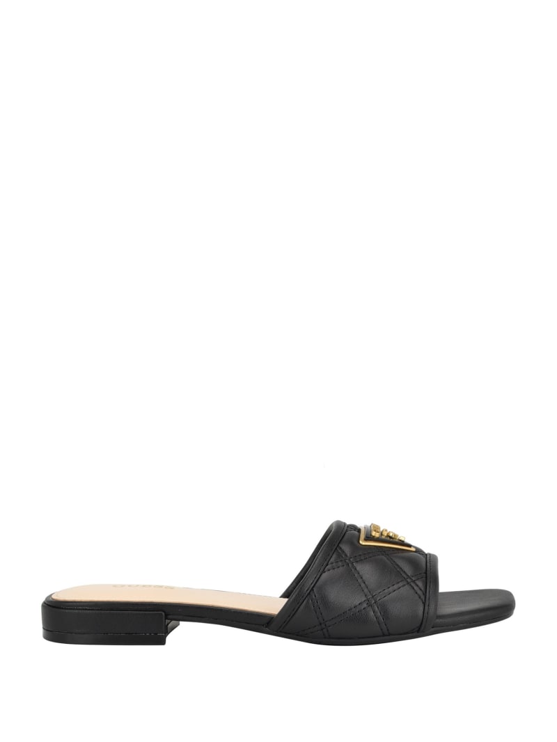 Guess Tameli Icon Slide Sandals - Black 001