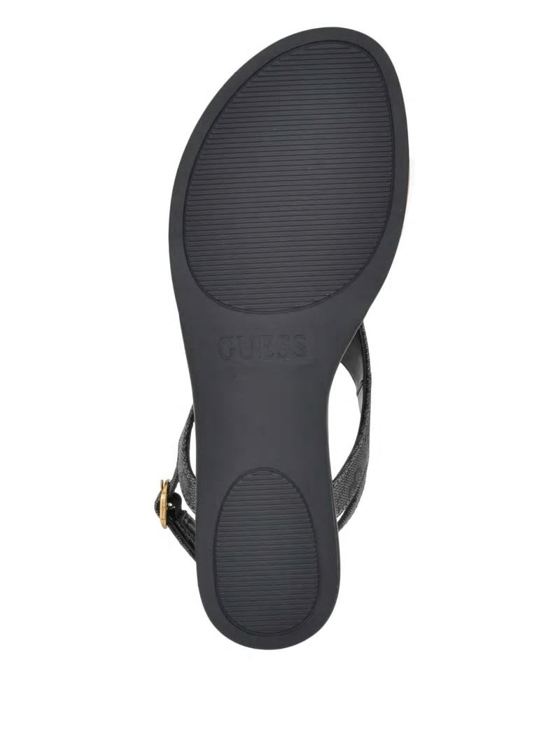 Guess Unali Thong Sandals - Black 001