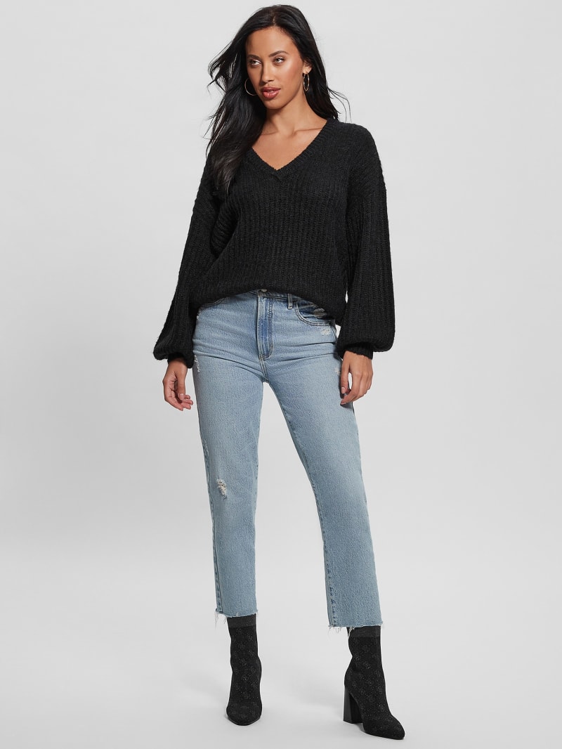 Guess Nara Wool-Blend Sweater - Black