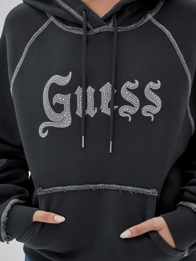 Guess GUESS Originals Stud Contrast Hoodie - Jet Black Multi