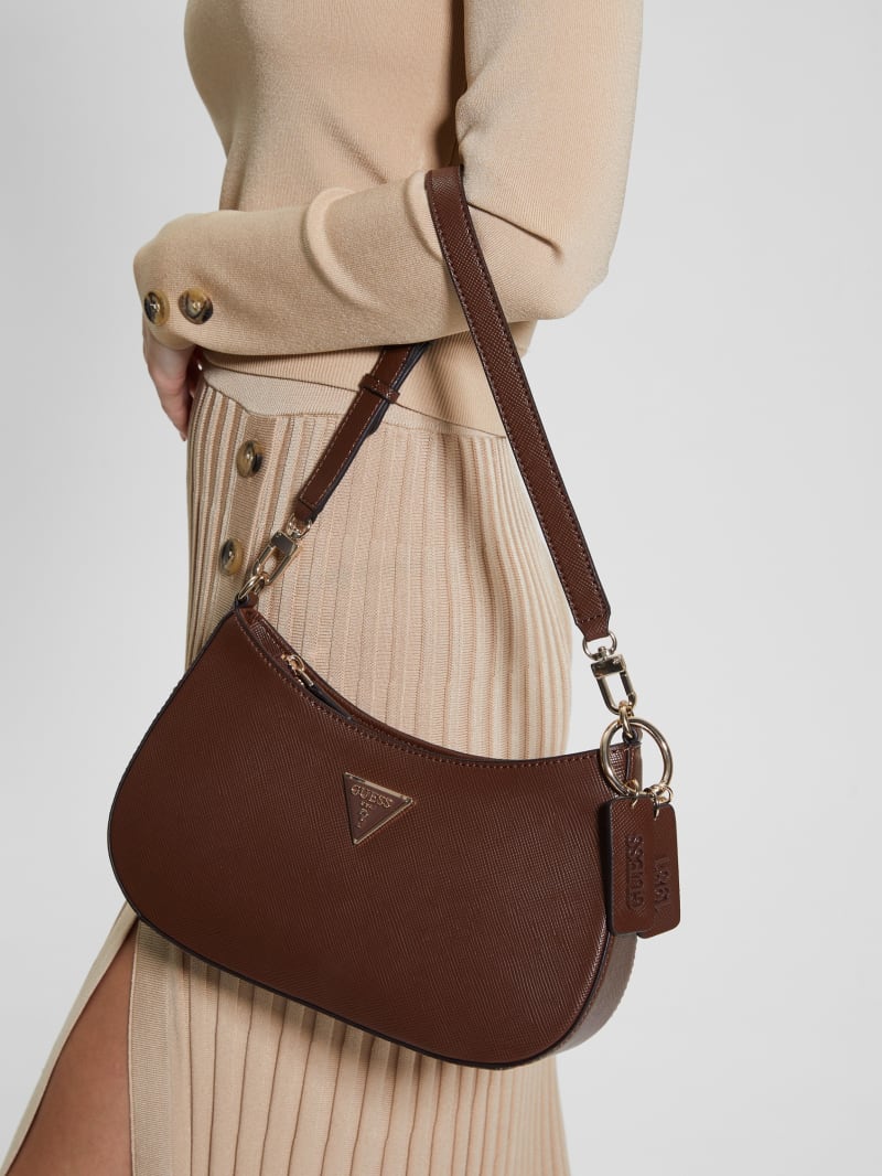 Guess Noelle Shoulder Bag - Brown