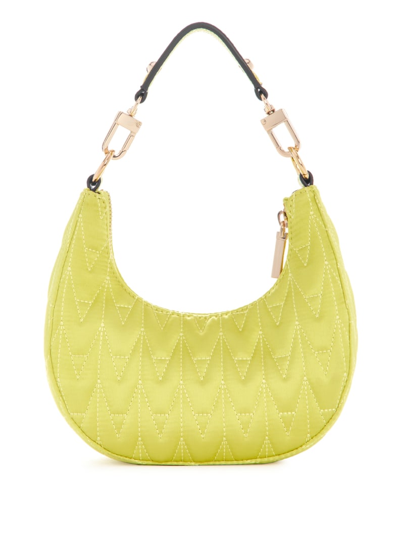 Guess Golden Rock Mini Crescent Hobo Bag - Kiw