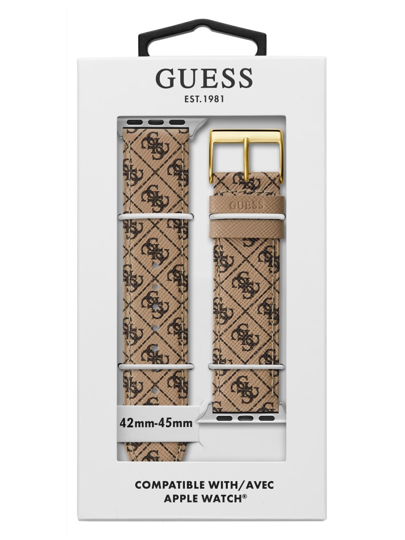 Guess Brown Logo Leather 38-40 mm Band for Apple Watch® - Nude